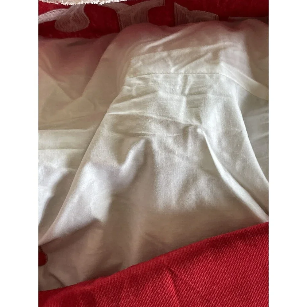 ENVOGUE MERRY Rectangle Pillow Decorative Christmas 100% Cotton Feather? Zip